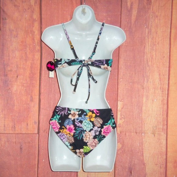NOBO No Boundaries Floral Bikini To Bottoms - L/G 11-13 - NWT - Picture 4 of 13